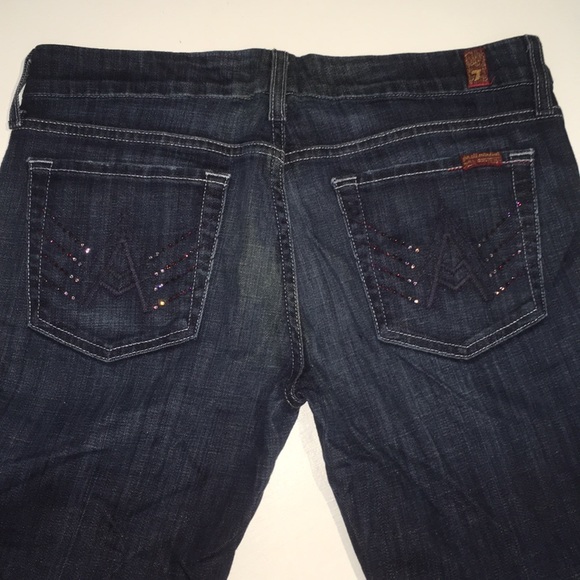 7 For All Mankind Denim - Bedazzled “A” pocket 7 for All Mankind Jeans